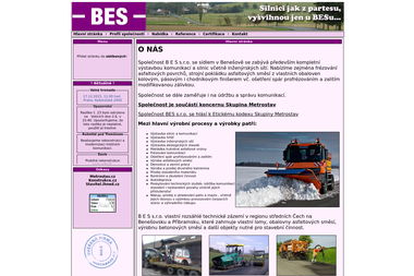 BES, s.r.o. - Opravy silnic Benešov