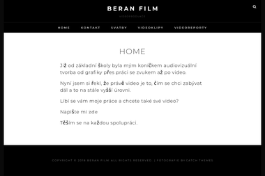Petr Beram (Beranfilm) | kameraman na svatbu, reportáž, videoklip - Umělci a řemeslníci Mohelnice