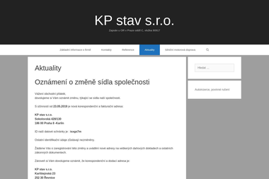 KP stav s.r.o. - Stavební materiály Řevnice