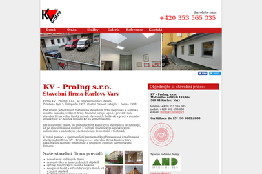 KV - ProIng, s.r.o. - Stavba domu Karlovy Vary