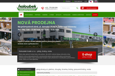 Holoubek trade, s.r.o. - Ploty Sklené Nad Oslavou