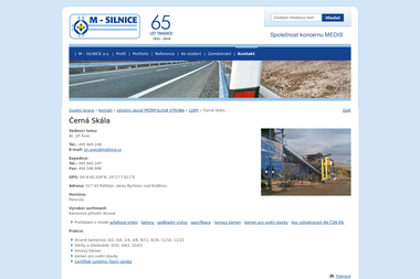 M - SILNICE, a.s. - Opravy silnic Potštejn