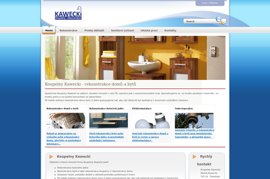 KAWECKI - koupelny - rekonstrukce - Rekonstrukce bytů Dolany
