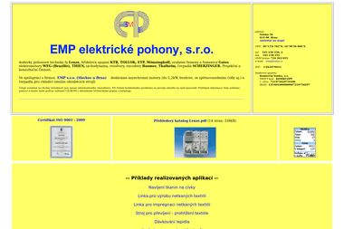 EMP elektrické pohony, s.r.o. - Elektrikář Brno