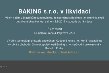 BAKING s.r.o. -  Rudná