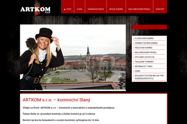 ARTKOM s.r.o., kamnářství a kominictví -  Slaný