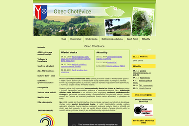 OBEC CHOTĚVICE - Dětské hřiště Chotěvice