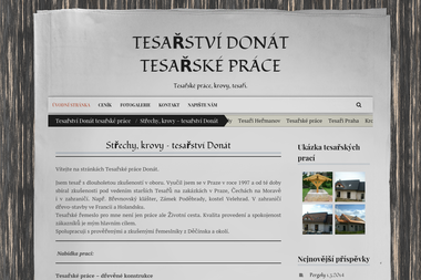 Tesařské práce - Donát - Truhlářství Heřmanov