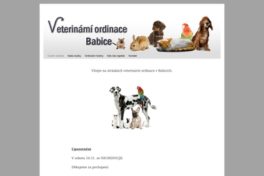 VETERINÁRNÍ ORDINACE BABICE - Veterinář Babice