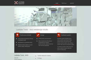 Toral Ladislav - AXIS webdesign studio -  Luhačovice