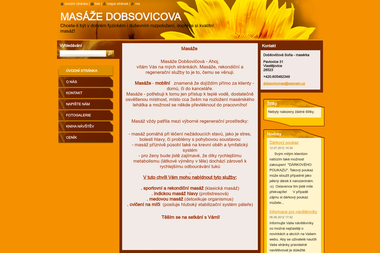 Soňa Dobšovičová - Masáže Vlastějovice-Pavlovice