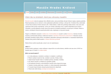 Masáže Hradec Králové - Milan Naiman - Masáže Hradec Králové-Pražské Předměstí